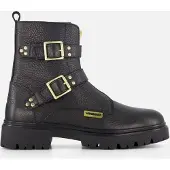 Vingino Biker boots zwart Leer Maat 36
