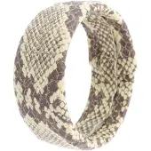 Behave – Armband – Beige-Bruin – Slangenprint – Breed Design – Statement Look