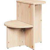 vidaXL Salontafel, naturel, 50 x 40 x 50 cm, massief grenenhout