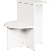 vidaXL Salontafel, wit, 50 x 40 x 50 cm, massief grenenhout