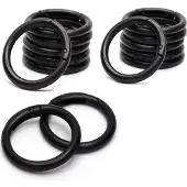 INF Ronde karabijnhaak / openingsringen 15-pack