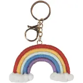 Clayre & Eef Sleutelhanger 6x2x9 cm Multi Synthetisch