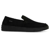 Manfield Zwarte suède loafers | Maat 44