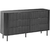 Beliani BRADLEY - Ladekast - Zwart - MDF