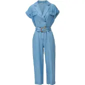 Salsa Jeans Jumpsuit blauw denim