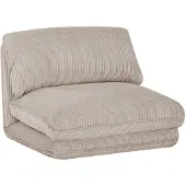 Sweeek - Slaapfauteuil 1 persoons loungestoel corduroy - cosy
