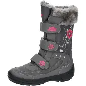 Lico Snowboots donkergrijs / pink / zilver