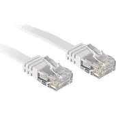 Lindy 47503 Cat6 Flachband-Patchkabel, weiß, 3.00m Ohne Schirmung