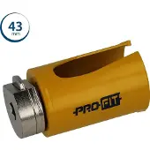 Areco Gatenzagen, ProFit multifunctionele HM hulsav med adapter, 43 mm (43 mm)