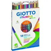 Giotto 257200 Stilnovo Bicolor, 18 Pastellfarben, 3.3. Millimeter