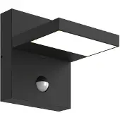 LUCANDE - Silvan Buiten Wandlamp w/Sensor Graphite/White