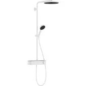 Hansgrohe pulsify s showerpipe 260 1jet ecosmart met showertablet select 400, mat wit