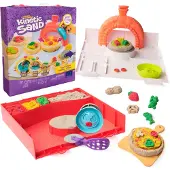 Kinetic Sand - SquishPizza - Rijzende pizza-speelset met 452 g speelzand en 5 gereedschappen