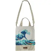 Grupo Erik Editores Rugzak Erik - Tas met het motief van de Grote Golf van Kanagawa - Officieel product