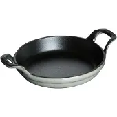 Staub ronde ovenschaal gietijzer Ø12 cm Grafietgrijs