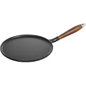 Staub Flensjespan - houten steel - 28 cm - zwart