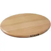 Staub Ovale magnetische onderzetter - hout - 29 x 20 cm