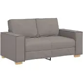vidaXL 2-zitsbank Taupe 160x78x84 cm Stof