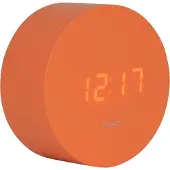 Karlsson Wekker Spry Round - Oranje - Ø9cm - Scandinavisch - Wekker voor slaapkamer - Wekkers