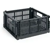 HAY Opbergbox Colour Crate Medium Square Charcoal