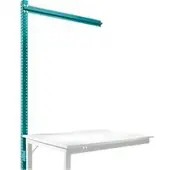 Manuflex Opbouwframe, Aanbouwtafel SPECIAAL werktafel-/werkbanksysteem UNIVERSAL/PROFI, 1250 mm, waterblauw