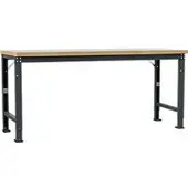 Manuflex werkbank Profi speciaal, tafelblad kunststof, 2000 x 700 mm, antraciet