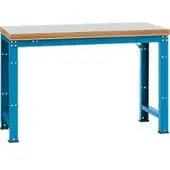 Manuflex werkbank Profi standaard, Tafelblad kunststof B 1500 x D 700, lichtblauw