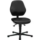 BIMOS Labostoel Basic, kunstleer, Stamskin Top zwart