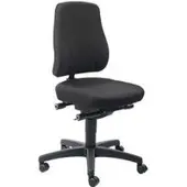 BIMOS Bureaustoel All-In-One Trend 9633, met wielen, stoffen bekleding, Duotec zwart gemêleerd