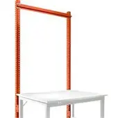 Manuflex Opbouwframe, Basistafel SPECIAAL werktafel-/werkbanksysteem UNIVERSAL/PROFI, 1250 mm, roodoranje