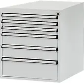 Manuflex onderbouw met schuifladen, voor werkbank Profi diepte 700 mm, lichtgrijs