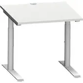 Schäfer Shop MODENA FLEX bureau, 800 x 800 mm, lichtgrijs