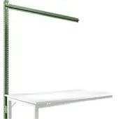 Manuflex Opbouwframe, Aanbouwtafel SPECIAAL werktafel-/werkbanksysteem UNIVERSAL/PROFI, 1500 mm, resedagroen
