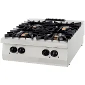 Maxima Premium Kookplaat - 4 Pitten - Dubbel - 90 cm Diep - 40 kW - Gas