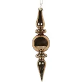 Clayre & Eef Kerstbal Overig Ø 5x19 cm Goudkleurig Glas Kerstballen