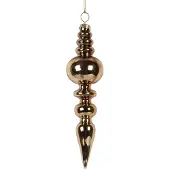 Clayre & Eef Kerstbal Overig Ø 4x16 cm Goudkleurig Glas Kerstballen