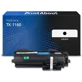 PrintAbout Toner TK-1160 Zwart geschikt voor Kyocera