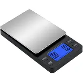 INF Mini digitale koffieweegschaal oplaadbaar 2 kg/0,1 g Black