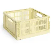 HAY Colour Crate M Square 29.5x29.5 cm Light yellow