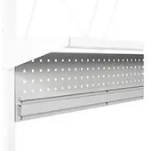 Treston geperforeerd paneel serie TPB, van staal, met doosprofiel, voor inpaktafels serie TPB, tafelbreedte 1800 mm