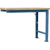 Manuflex aanbouw-werkbank Profi speciaal, tafelblad kunststof, 1250 x 700 mm, briljantblauw