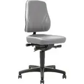 BIMOS Bureaustoel All-In-One Trend 9633, met wielen, kunstleer, skai grijs