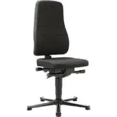 BIMOS Bureaustoel All-in-One 9640, met glijder, stoffen bekleding, zwart