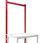 Manuflex Opbouwframe, Basistafel SPECIAAL werktafel-/werkbanksysteem UNIVERSAL/PROFI, 1250 mm, robijnrood