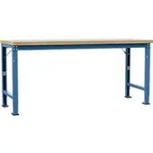 Manuflex werkbank Profi speciaal, tafelblad kunststof, 2000 x 700 mm, briljantblauw