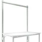 Manuflex Opbouwframe, Basistafel STANDAARD werktafel-/werkbanksysteem UNIVERSAL/PROFI, 1500 mm, lichtgrijs