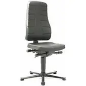BIMOS Bureaustoel All-in-One 9640, met glijders, bekleed met integraalschuim, zwart