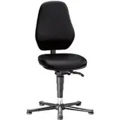 BIMOS Labostoel Basic 9132, met glijders, kunstleer Stamskin Top zwart