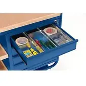 ROLLCART Schuiflade-indelingsset, 100 mm hoog