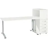 Schäfer Shop bureaumeubelset LOGIN 2-delig, bureau B 1600 mm